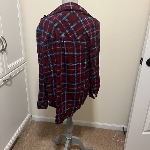 BP Plaid Cotton Shirt Great Condition Size S Red Alice Plaid - Picture 3 of 3
